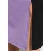 Style purple black cotton clothes plus size Shirts o neck patchwork Kaftan Summer Dress