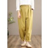 100% Yellow Jeans Fall Fashion Spring Button Down Sewing Pants