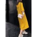 Unique yellow print cotton quilting dresses Indian Shape o neck Half sleeve Kaftan Summer Dress
